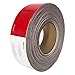 Dot-C2 Red/White Reflective Safety Tape 2 Inch x 150 Feet - for Vehicles,Trailers,Boats,Signs (2 In x 150 Ft) primary