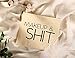 SHERWAY Funny Canvas Makeup Bag, Large Beige Cosmetic Bag (9.5 x 8 inch), Zipper Pouch Toiletry Travel Bag, Premium Canvas Makeup Bag for Birthday Gift, Wedding Party Gift