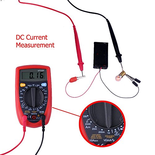 Ulincos Digital Multimeter UT33D Amp/Ohm / Volt Meter Multi Tester - Thumbnail 3