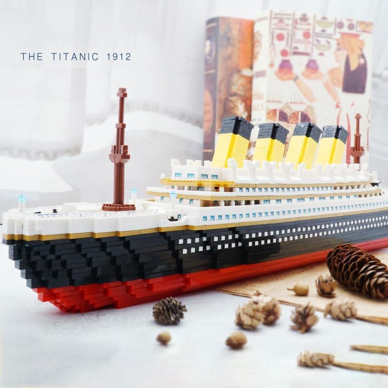 Kit 1855 Peças Conjunto De Blocos De Construção Titanic
