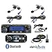 Rugged Radios RRP696 Black Out Series Intercom and RM60 60 Watt VHF Two Way Mobile Radio 2 Place Race System Kit with Helmet Kits, Push to Talk Cables, Intercom Cables, Antenna and Antenna Mount