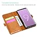ProCase Genuine Leather Case for Galaxy Note 9, Vintage Wallet Folding Flip Case with Kickstand and Multiple Card Slots Magnetic Closure Protective Cover for Galaxy Note 9 (Brown)