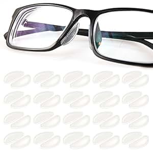 Amazon.com: 1mm Eyeglasses Nose Pads Glasses Adhesive Silicone Nose