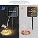 Moreplus 33ft Solar Powered String Lights 8 Modes Copper Wire Lights Indoor/Outdoor Waterproof Decorative String Lights for Patio Garden Wedding Christmas Decor (100 LED-02, Warm White)
