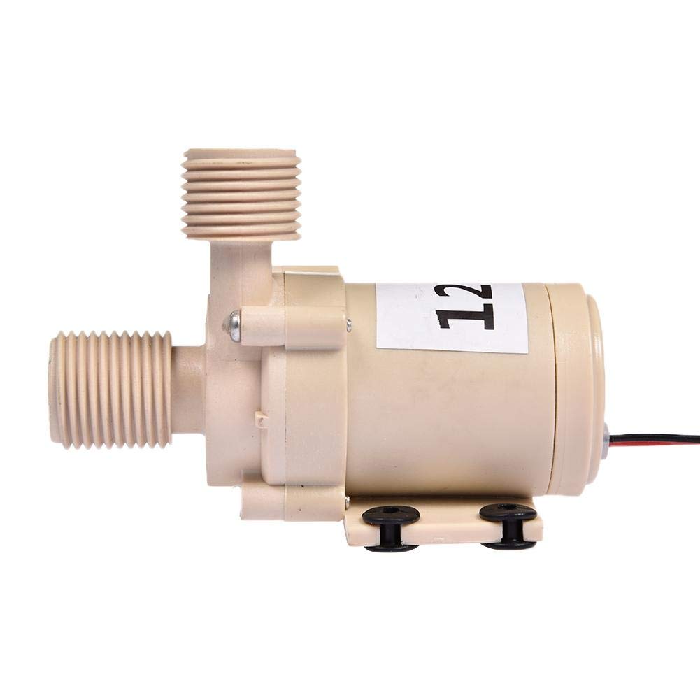 finessci 12V/24V DC Hot Water Recirculation Pump, High Temperature Resistant Silent Hot Water Circulation Pump, for Water Heater System