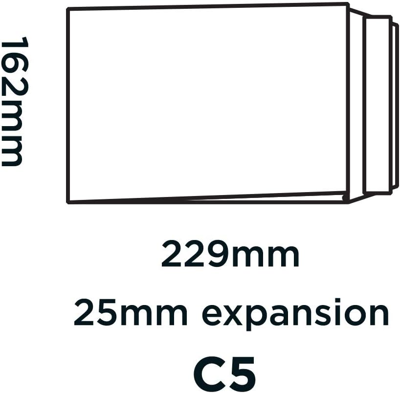 Blake Office, Premium Gussets (229 x 162mm), Pack of 125, Thickness 120GSM, FSC Certified White Envelopes 9 x 15.2 Inches - Image 3