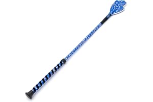 Jeffers Equine Glitter Hand Bat – 20 Inch Horse Riding Crop Stick with Black Grip Handle for Equestrian Training, Jumping, Dressage, Groundwork, Barrel, Rodeo, Trail, Tack, Horse Gear - Royal Blue