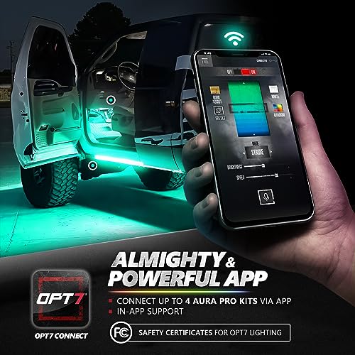 OPT7 Aura Pro Interior Car Lights with Smart App Control, Color Change