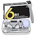 6 in 1 Derma Roller .25mm 0.5mm Microneedle Kit for Face and Body - 300/720/1200 Dermaroller Micro Needle Skin Facial Roller