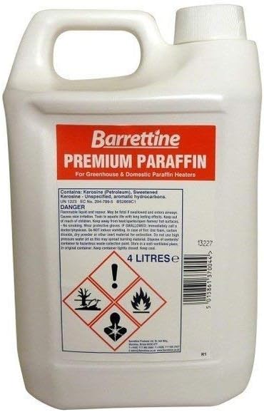 Barrettine Premium Paraffin Oil 4Ltr Lamp Heater Burner Fuel