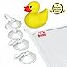 bicmax Bath Toy Organizer +4 Heavy Duty Suction Cups Large Storage, White