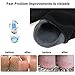 Christmas Gifts for Men, Happon Large Men's Moisturizing Gel Socks Men's Feet Care Ultimate Treatment for Dry Cracked Rough Skin on Feet Pack of 2 Pairs Black US Men 10-15