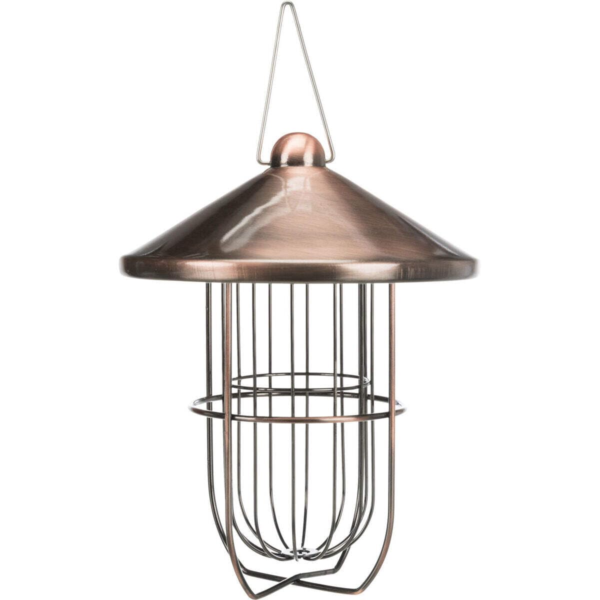 TRIXIE 55655 Fat Ball Holder/Roof, 3 Dumplings, Metal, Diameter 19 x 24 cm, Copper
