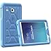 Galaxy Tab E 9.6 Case - Poetic TurtleSkin Series [Corner/Bumper Protection][Grip][Sound-Amplification][Bottom Air Vents] Protective Silicone Case for Samsung Galaxy Tab E 9.6 (2015) Blue