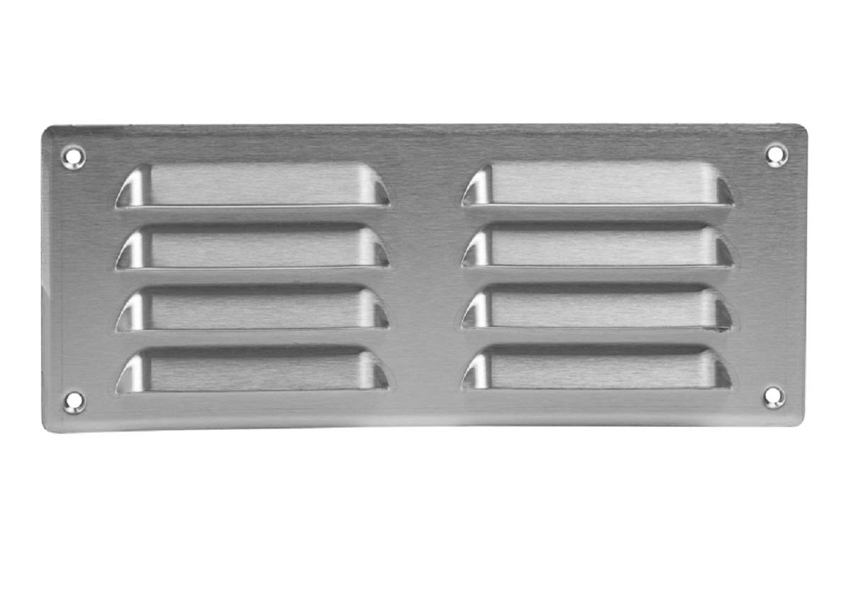 260x105mm / 10x4" inch Stainless Steel Metal Air Vent Grille Cover with Insect Mesh - Ventilation Cover