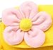 Hosaire Girl Bag Plush Flower Mini Handbag Shoulder Bag Messenger Bag for Toddlers and Preschoolers Yellow