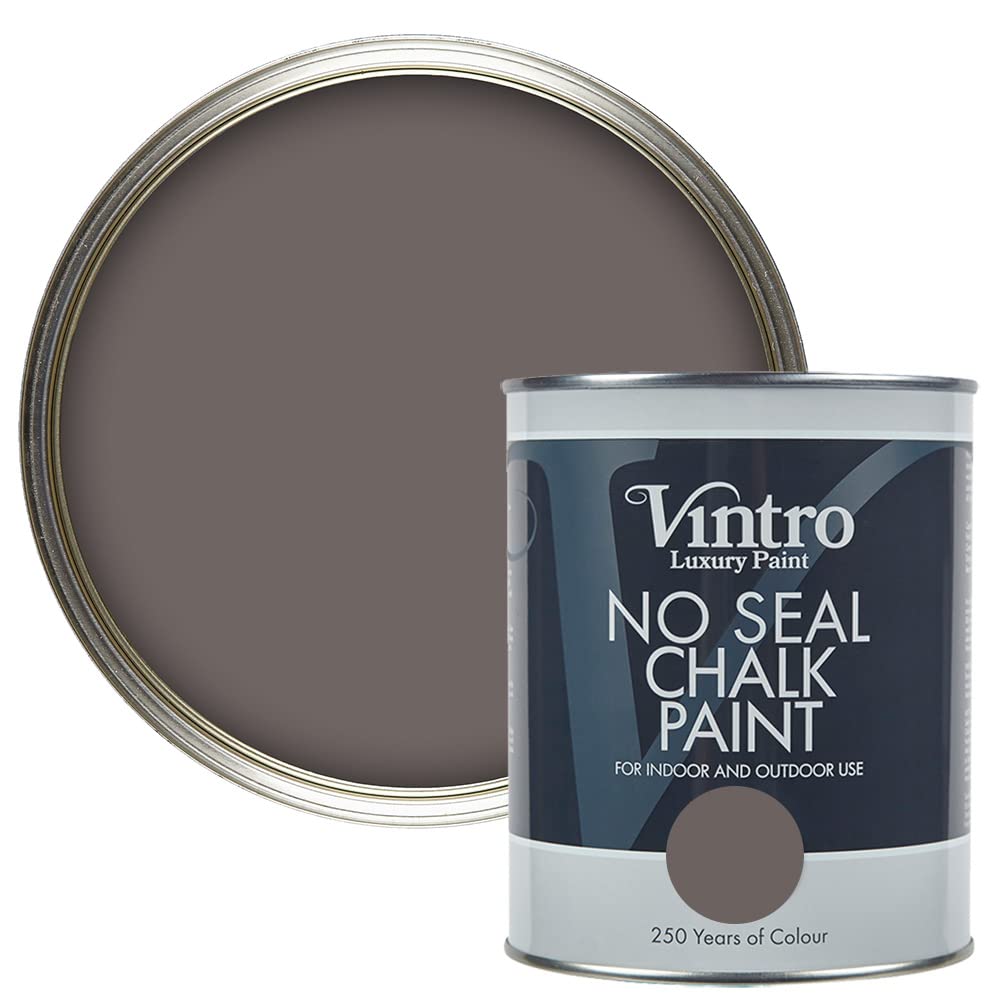 Vintro | No Seal Chalk Paint | Interior & Exterior Use | Furniture | Walls | Wood | Metal | 1 Litre (Fresco)