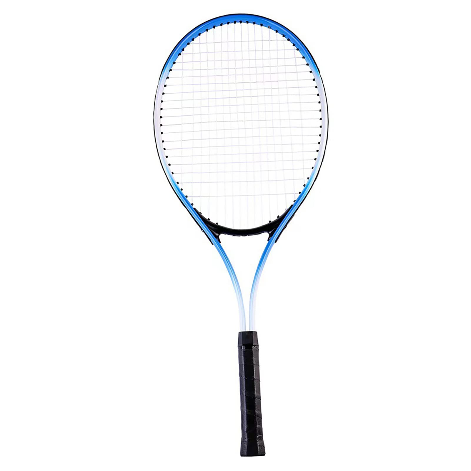 27 Inch Tennis Racket, Single Tennis Racket Exquisite Workmanship Lightweight For Competition Training Playground (Blue)
