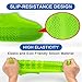 Waterproof Shoe Covers, Homestine Silicone Shoe Covers Waterproof Boot Reusable Non-Slip Rain Galoshes Stretchable Silicone Rubber Shoe Protectors for Cycling Outdoor Camping Fishing (Green, Medium)thumb 3