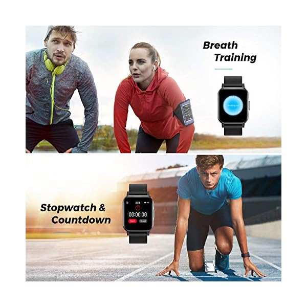 SoundPEATS Smart Watch Fitness Tracker with All Day Heart Rate Monitor Sleep Quality Tracker Call & Message Alert…