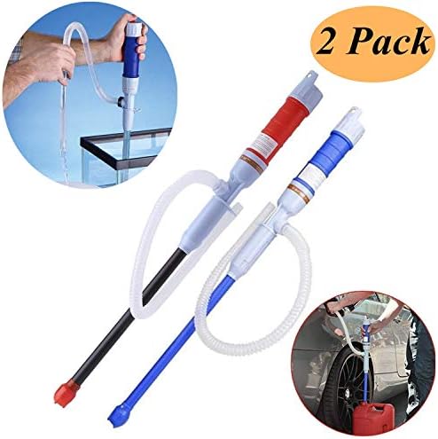 uhmhome Battery-Operated Liquid Transfer Pump, Siphon Pump with Bendable Suction Tube for Diesel, Fuel, Oil, Water, Gas, Fish Tank, Solvent and More