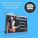 Fit Nation Foam Roller for Muscle Massage with Exercise Book, Ultra Strong Solid Core Muscle Roller for Deep Pain Relief in Your Aching Legs and Body. Ideal for Runner Cyclist Cross Fit Athlete