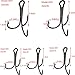 Jumping fish 100pcs 3551 Size #2 Round Bend Strong Sharp Fishing Treble Hooks Fishing Hooks for Saltwater Fishing