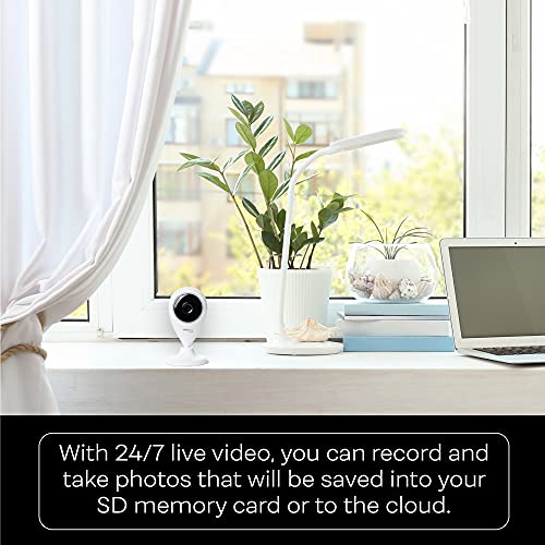 Vivitar Smart Home Security Camera, Indoor Wide Angle WiFi Camera for Home Security with Night