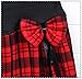 Plaid Skirt - Women's Girl's A Line High Waist Pleated Flared Mini Skirt Tartan Kilt by TOFLY Red