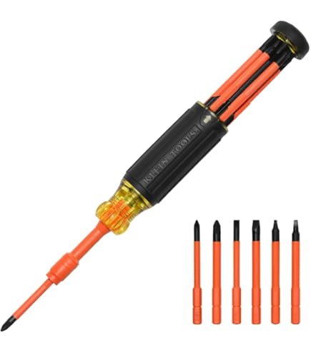 Klein Tools 32584INSR Precision 8-in-1 Screwdriver Set with Case