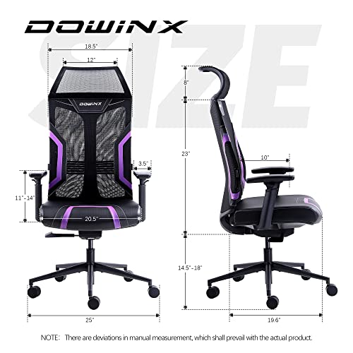 Dowinx Office Chair Gaming With 3D Armrests, Breathable Mesh Desk