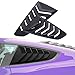 Yoursme Rear and Side Window Louvers Scoop Matte Black ABS Sun Shade Cover in GT Lambo Style Fits for Ford Mustang 2015 2016 2017 2018 2019