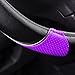 CAR Pass Rainbow Sporty Leather Steering Wheel Cover Universal Fits for 95% Truck,SUV,Cars,14.5-15inch Anti-Slip Safety Comfortable Desgin (Black Purple)