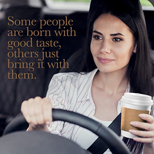 Shop Square Disposable White Paper Hot Coffee Cups with Lids 12 oz (120