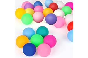 Yeanifeana 40mm Ping Pong Balls 30 Pack Colored Table Tennis Balls for Games Arts Party Pet Teachers Must Have School Activit
