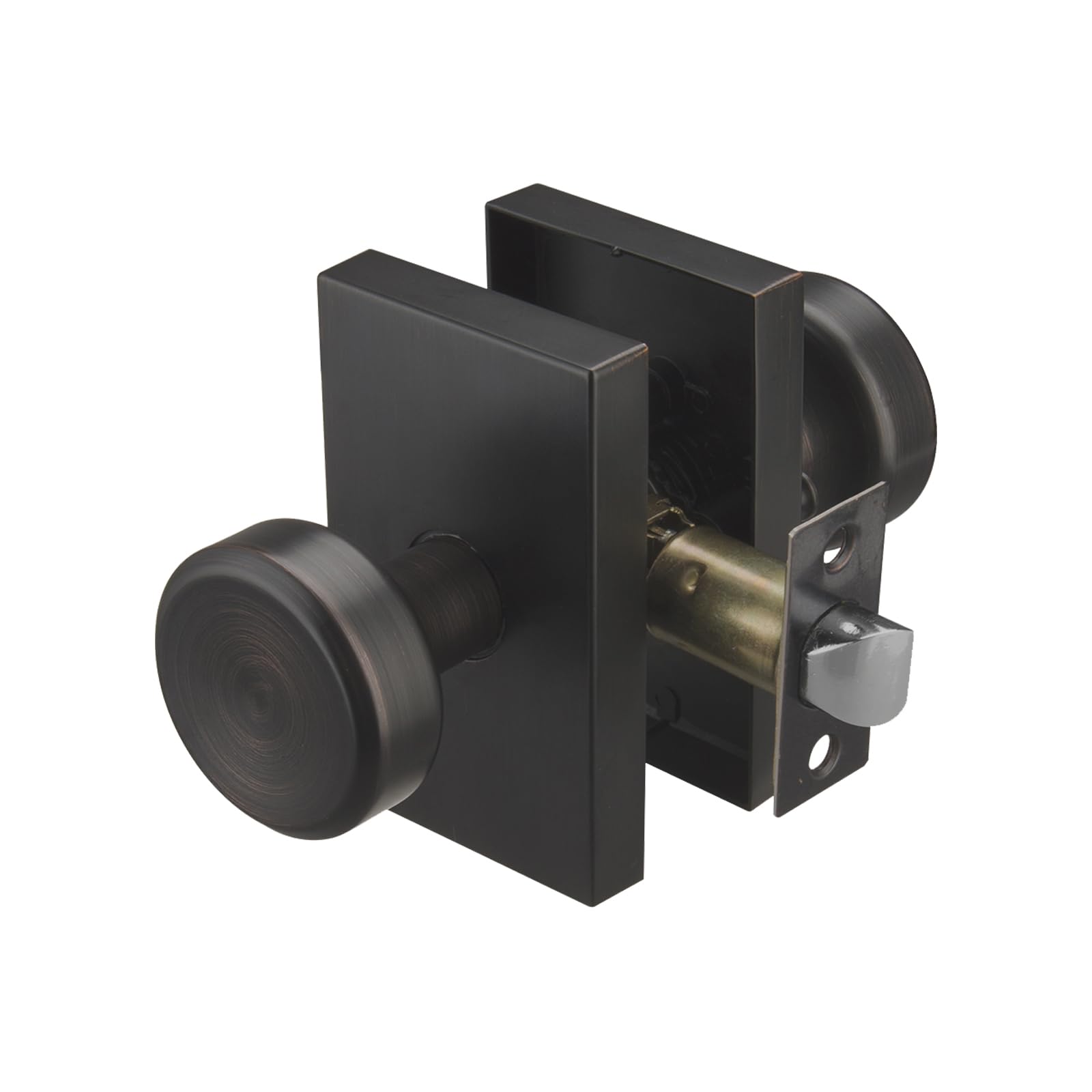Photo 1 of STARPY Aged Bronze Black Door Knobs,Interior Door Handles for Hall & Closet,Heavy Duty Door Knob Door Lever