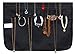 MISSLO 22 Pockets 20 Hooks Oxford Hanging Jewelry Organizer with Zipper Hanger (Pockets & Hooks Black)