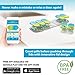 2 Pack Bundle - Sagely Smart XL Weekly Pill Organizer - Sleek AM/PM Pill Box with 7 Day Travel Containers and Free Reminder App (Green/Blue & Mint Blue/Coral)