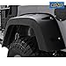 EAG 07-18 Jeep Wrangler JK Front + Rear Fender Flares Wheel Cover Pocket Rivet Style