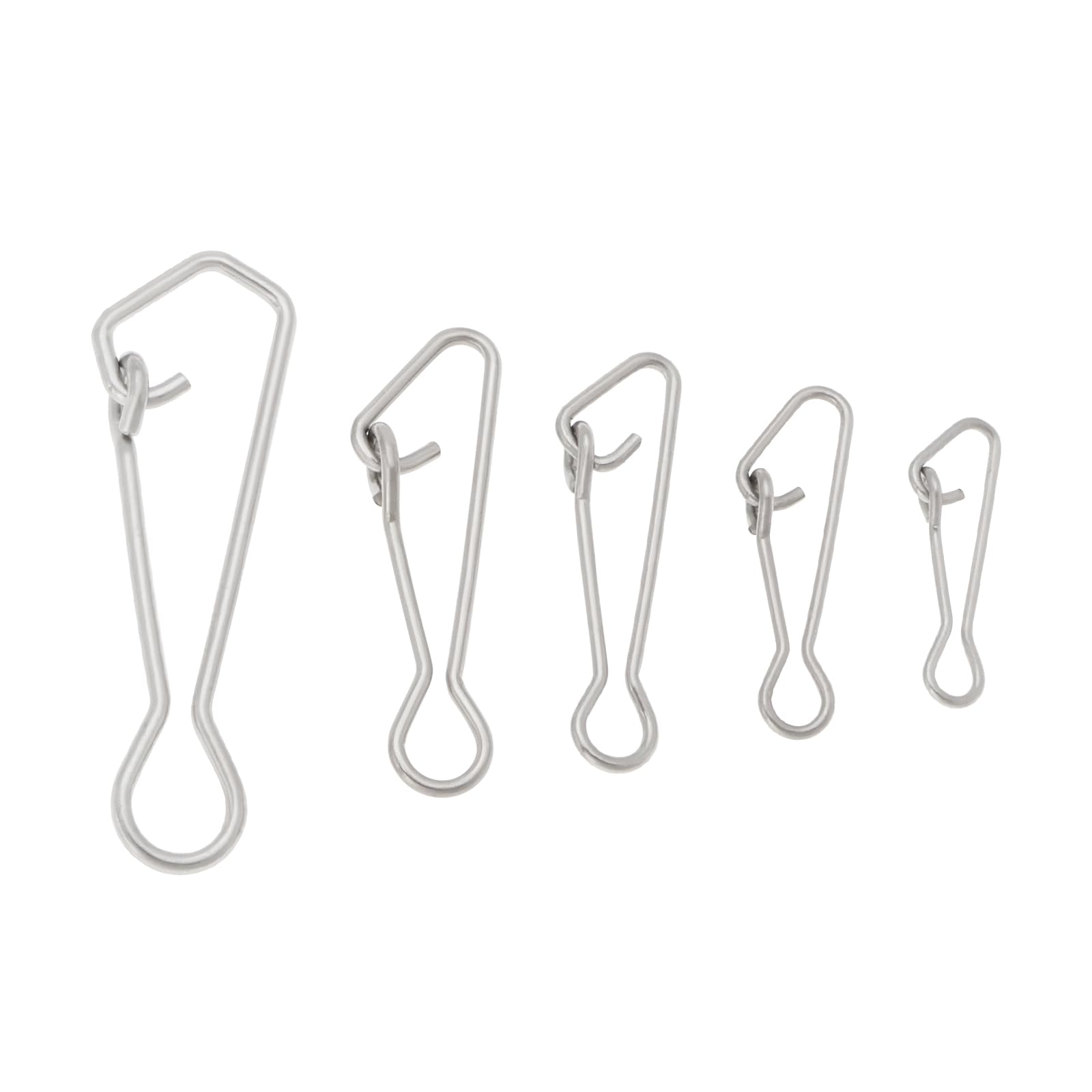 Create idea 100Pcs Fishing Swivels Snap Links Sea Fishing Swivel Connection Buckle Fishing Swivels for Freshwater Sea Fishing(16mm 20mm 24mm 28mm 36mm)