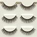 Wehous 12 Pairs 4 styles Multipack Luxurious 3D Natural Cross Thick Long False Black Eyelashes Eye Lashes Makeup
