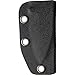 Bastion Pure All Carbon Fiber Fixed Knife - Curved Neck with chain, kydex sheath