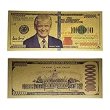 Promise of Quality Donald Trump Million Dollar Bill Banknote, 24k Gold Coated, Great Gift for Coin / Currency Collectors or any Republican who needs a Small Loan