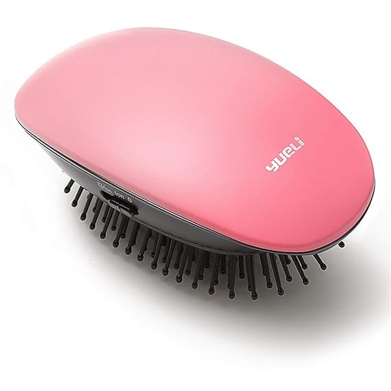 YMNL Kopfmassagegerät,Massagekamm, Tragbarer Negativ-Ionen-Massagekamm Zur Statischen Vibrationsmassage Gehen, Tragbar Und Wa