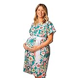 Posh Pushers Maternity Hospital Gown - Pretty Designer Labor and Delivery Gown - Replaces Standard Pregnancy Gowns