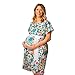 Posh Pushers Maternity Hospital Gown - Pretty Designer Labor and Delivery Gown - Replaces Standard Pregnancy Gowns