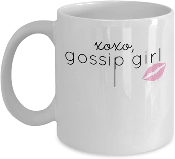 XOXO Gossip Girl Tv Show Coffee Mug Cup (White) 11oz Gossip Girl