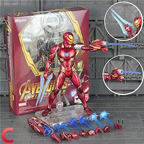 SAATAN ko39;s shf s.h.figuarts 6" thanos iron man mk50 action figure cosmic cube tesseract marvel 2018 avengers 3 infinity war toys doll