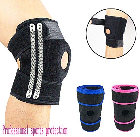 ANMIXIN Adjustable Knee Protector EVA Rebound Anti-collision Patellar Stabilizer, Restore the Meniscus, Protect Tendons, Release the Articular Cavity Pressure, Give You 360 ° Protection 2 Pack (black)