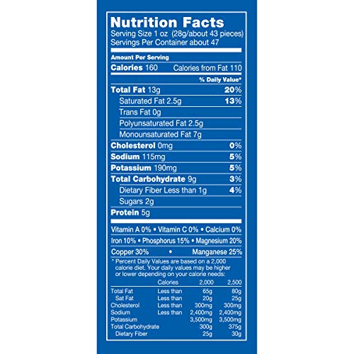 5 Planters+Cashew+Halves+Pieces+Container